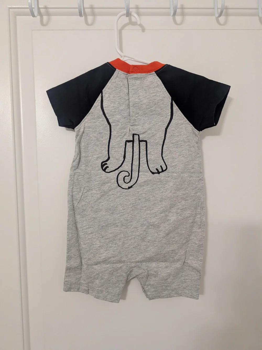 NWT Gymboree Baby Monkey Romper 6-12M 3D Ears Graphic One Piece